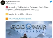 PS数据库泄密 《战神：诸神黄昏》或于明年9月30日发售