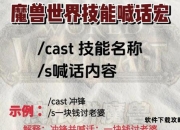 魔兽世界技能喊话宏：战斗中的趣味与效率的艺术